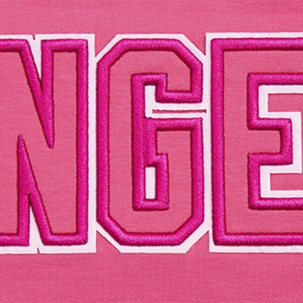 New York Rangers Pro Standard Women's Triple Pink Cropped Boxy T-Shirt | US 200410509