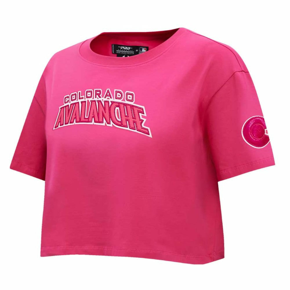 Colorado Avalanche Pro Standard Women's Triple Pink Cropped Boxy T-Shirt | US 200410511