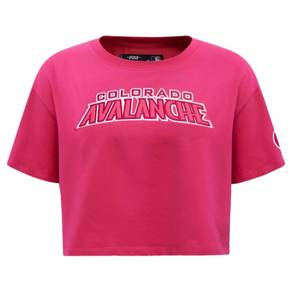Colorado Avalanche Pro Standard Women's Triple Pink Cropped Boxy T-Shirt | US 200410511