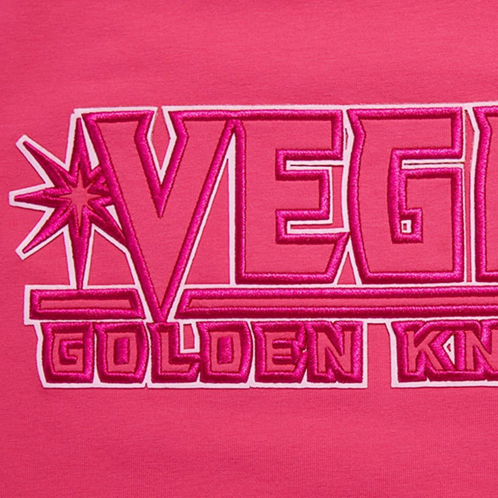 Vegas Golden Knights Pro Standard Women's Triple Pink Cropped Boxy T-Shirt | US 200410512