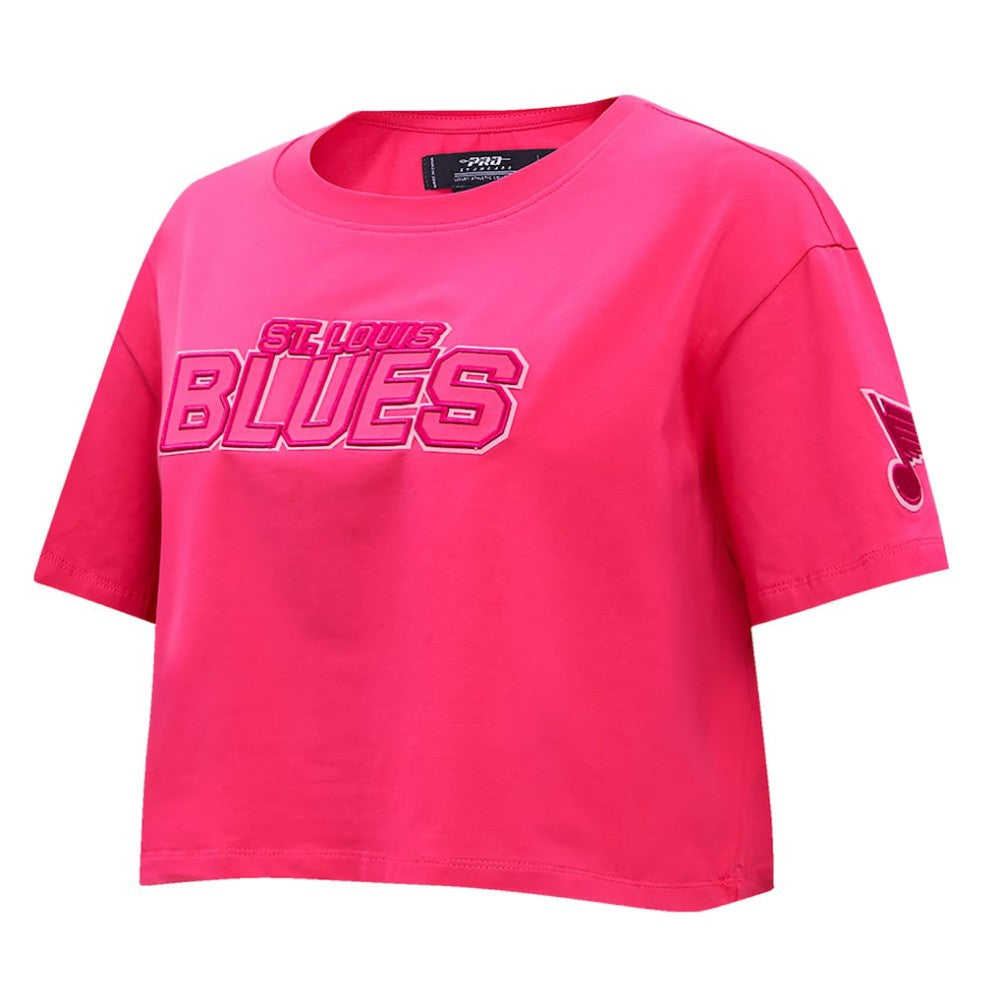 St. Louis Blues Pro Standard Women's Triple Pink Cropped Boxy T-Shirt | US 200410515