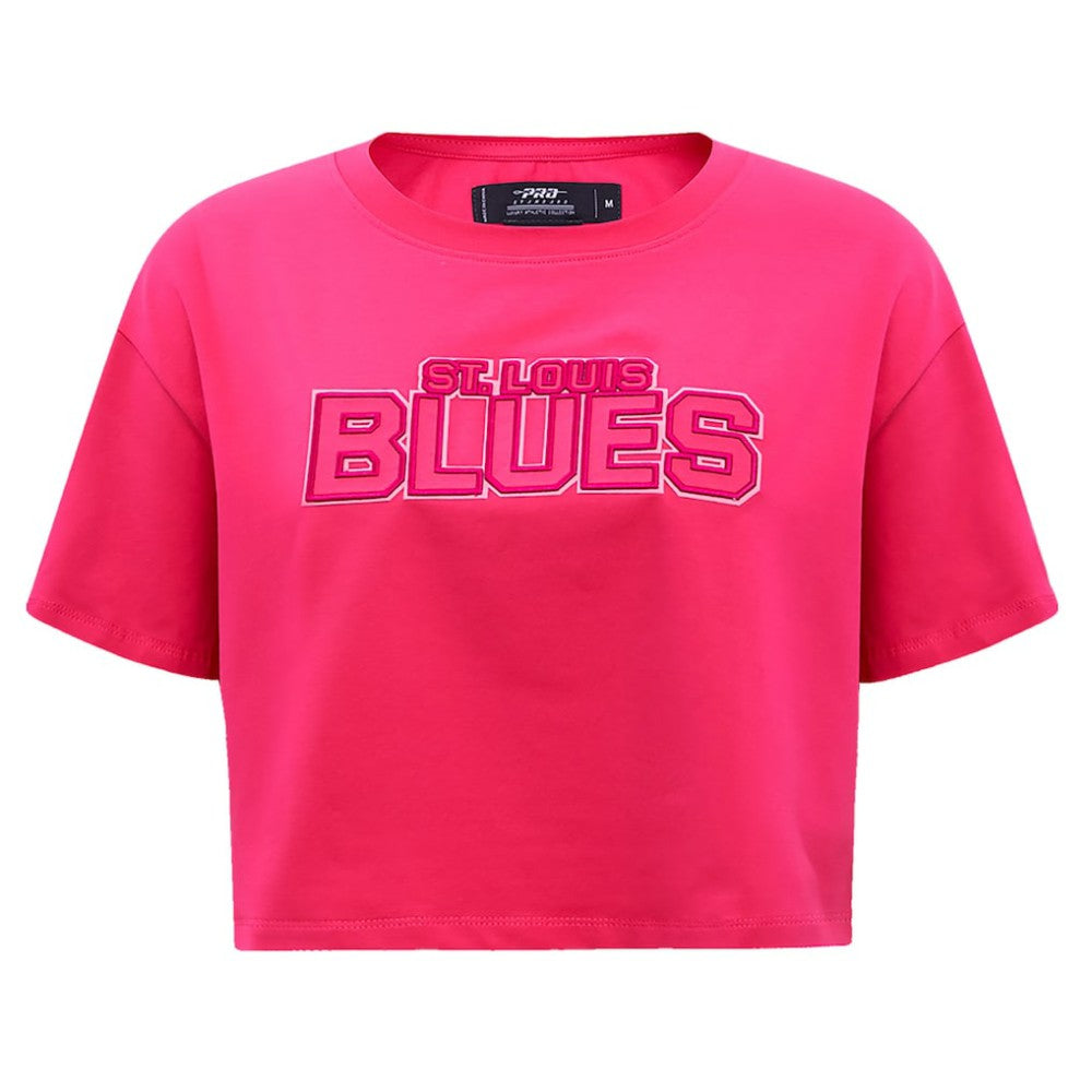 St. Louis Blues Pro Standard Women's Triple Pink Cropped Boxy T-Shirt | US 200410515