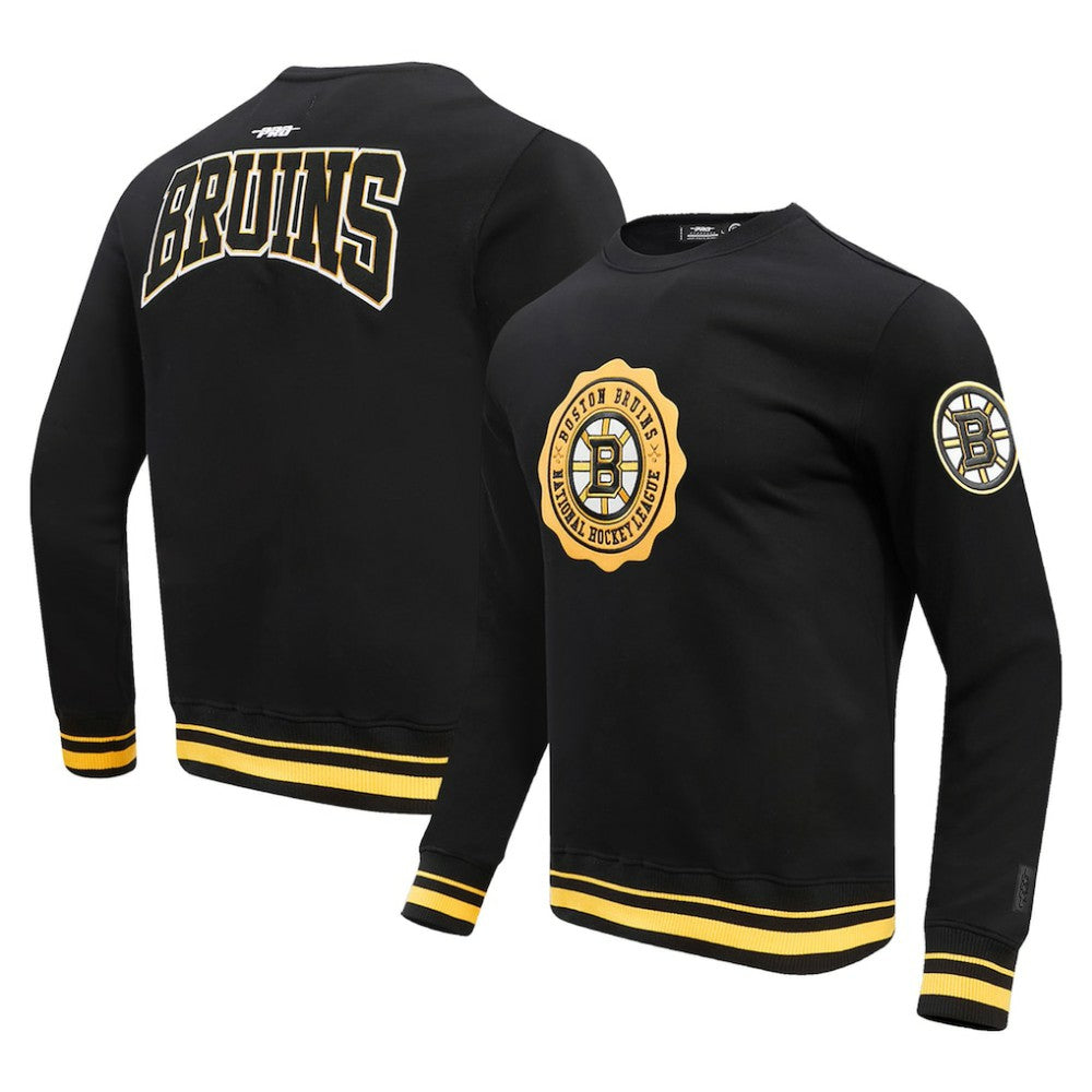 Boston Bruins Pro Standard Crest Emblem Pullover Sweatshirt - Black | US 200410536