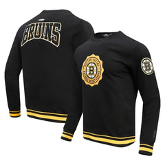 Boston Bruins Pro Standard Crest Emblem Pullover Sweatshirt - Black | US 200410536