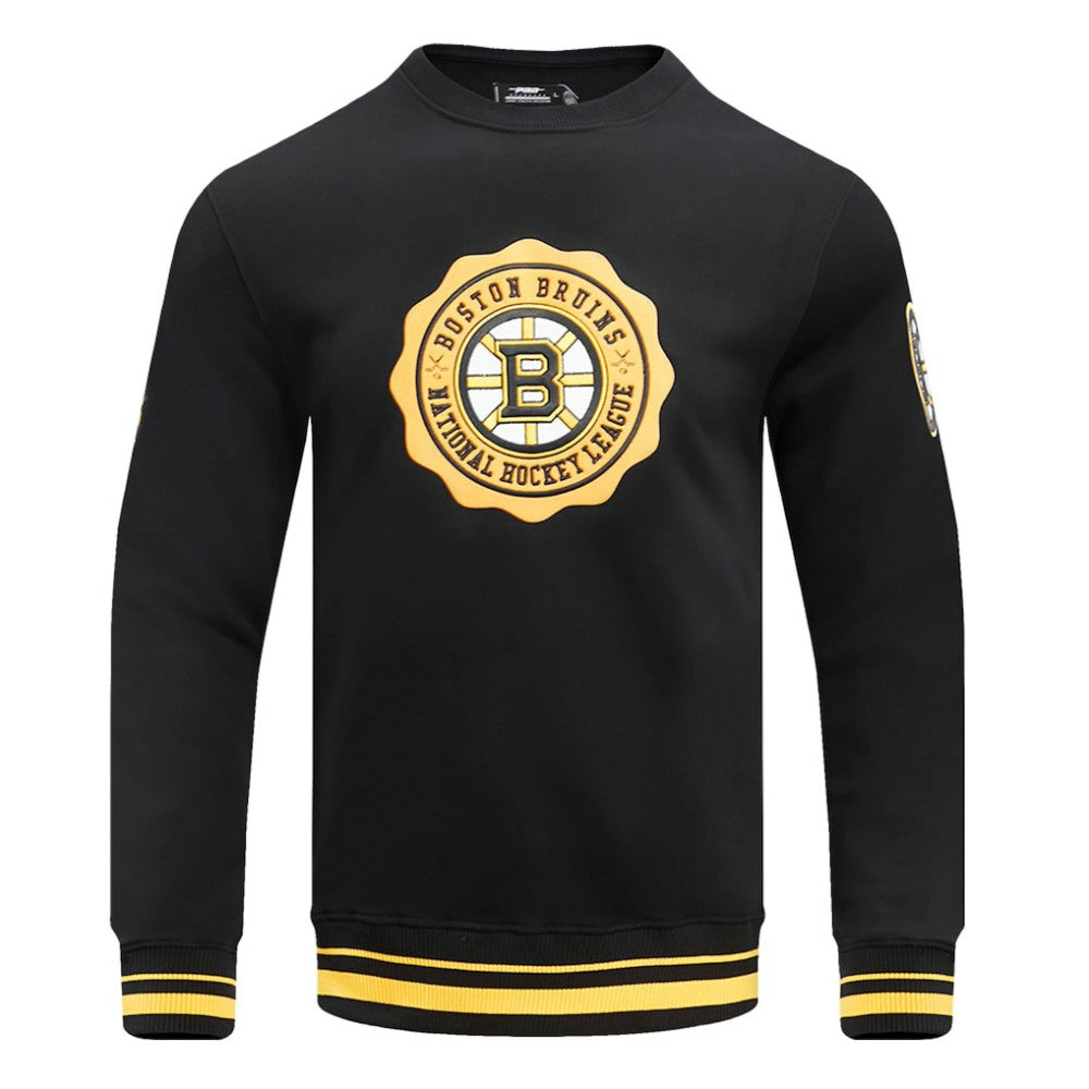 Boston Bruins Pro Standard Crest Emblem Pullover Sweatshirt - Black | US 200410536