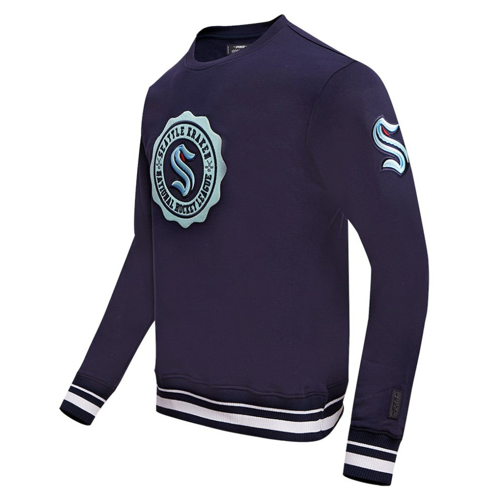 Seattle Kraken Pro Standard Crest Emblem Pullover Sweatshirt - Deep Sea Blue | US 200410537