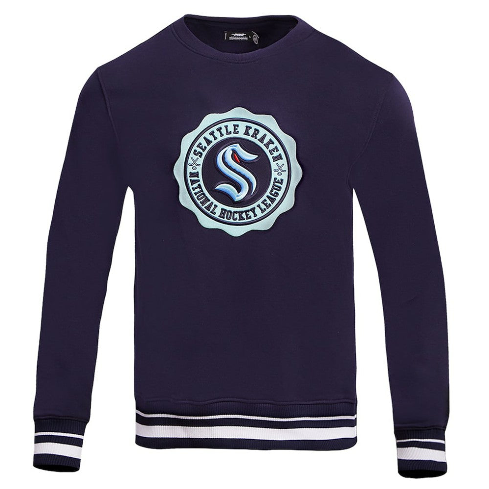 Seattle Kraken Pro Standard Crest Emblem Pullover Sweatshirt - Deep Sea Blue | US 200410537