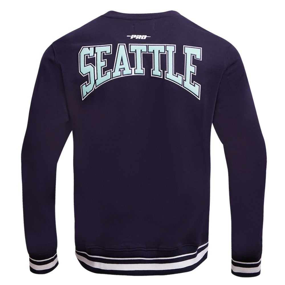 Seattle Kraken Pro Standard Crest Emblem Pullover Sweatshirt - Deep Sea Blue | US 200410537