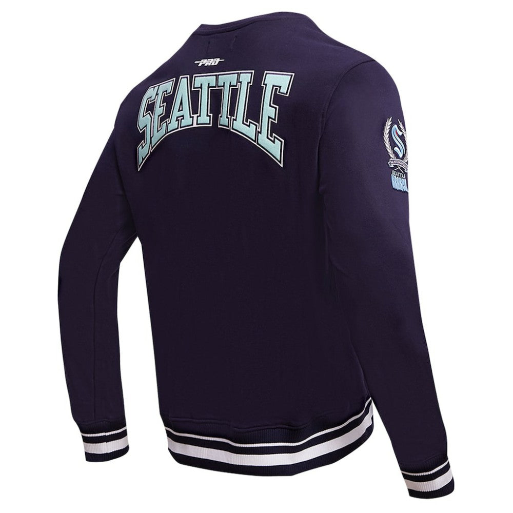 Seattle Kraken Pro Standard Crest Emblem Pullover Sweatshirt - Deep Sea Blue | US 200410537