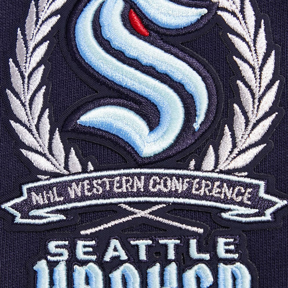 Seattle Kraken Pro Standard Crest Emblem Pullover Sweatshirt - Deep Sea Blue | US 200410537