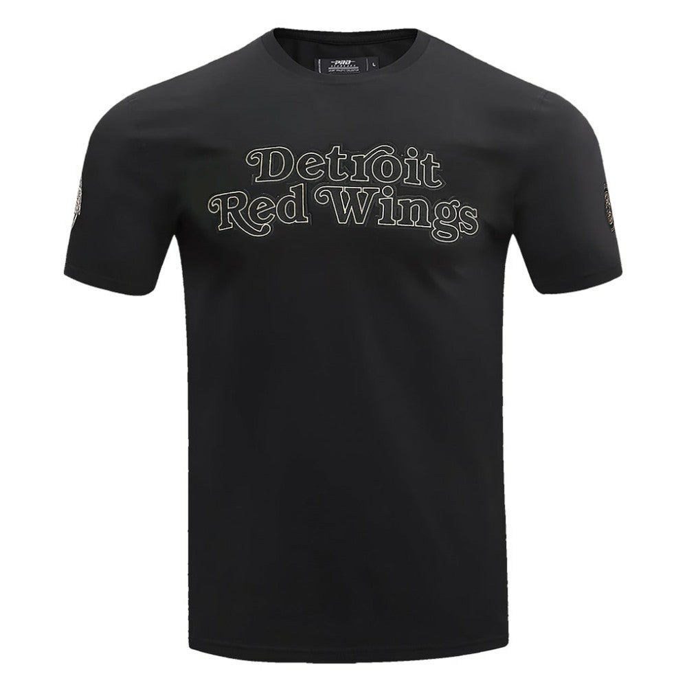 Detroit Red Wings Pro Standard Wordmark T-Shirt - Black | US 200410583