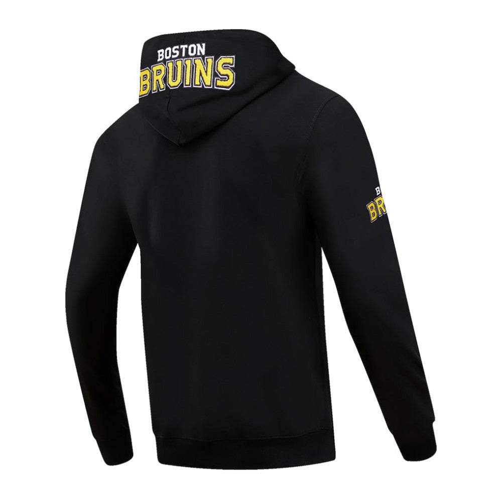 Boston Bruins Pro Standard Classic Chenille Full-Zip Hoodie Jacket - Black | US 200410601