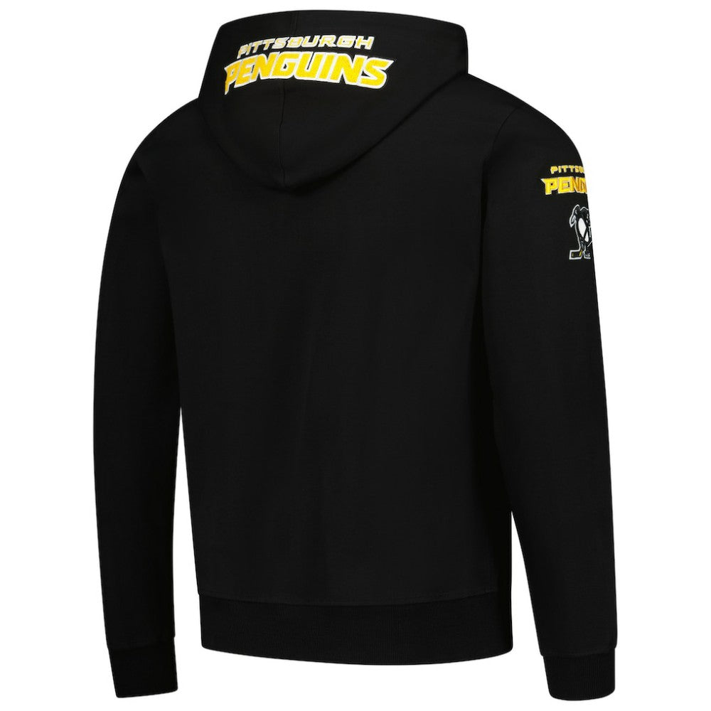 Pittsburgh Penguins Pro Standard Classic Chenille Full-Zip Hoodie Jacket - Black | US 200410603