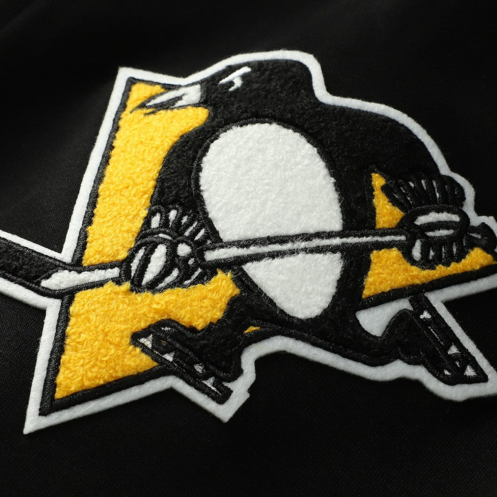 Pittsburgh Penguins Pro Standard Classic Chenille Full-Zip Hoodie Jacket - Black | US 200410603