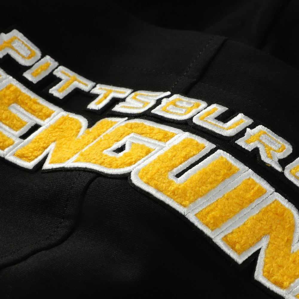 Pittsburgh Penguins Pro Standard Classic Chenille Full-Zip Hoodie Jacket - Black | US 200410603