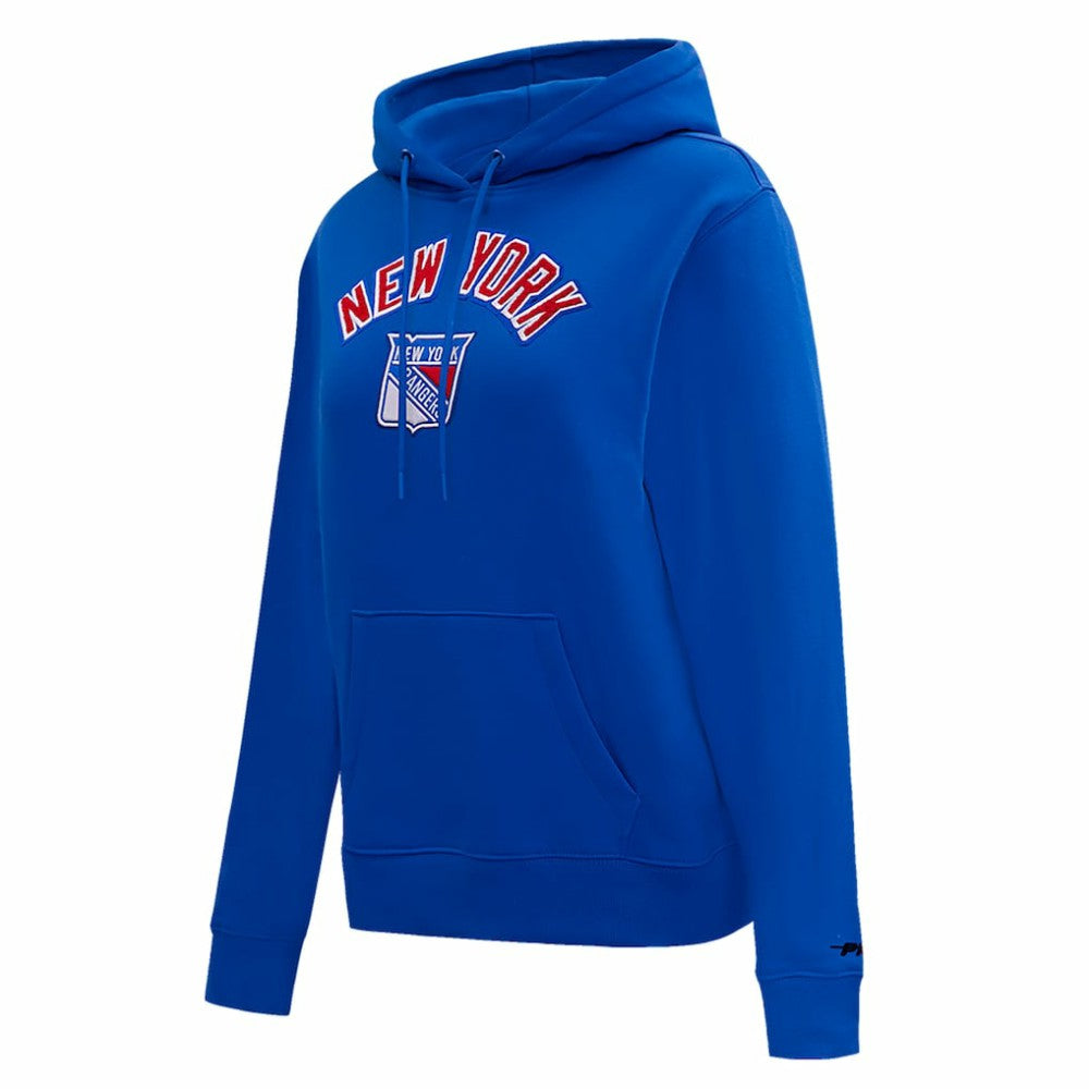 New York Rangers Pro Standard Women's Classic Chenille Pullover Hoodie - Blue | US 200410616