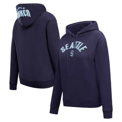 Seattle Kraken Pro Standard Women's Classic Chenille Pullover Hoodie - Navy | US 200410624
