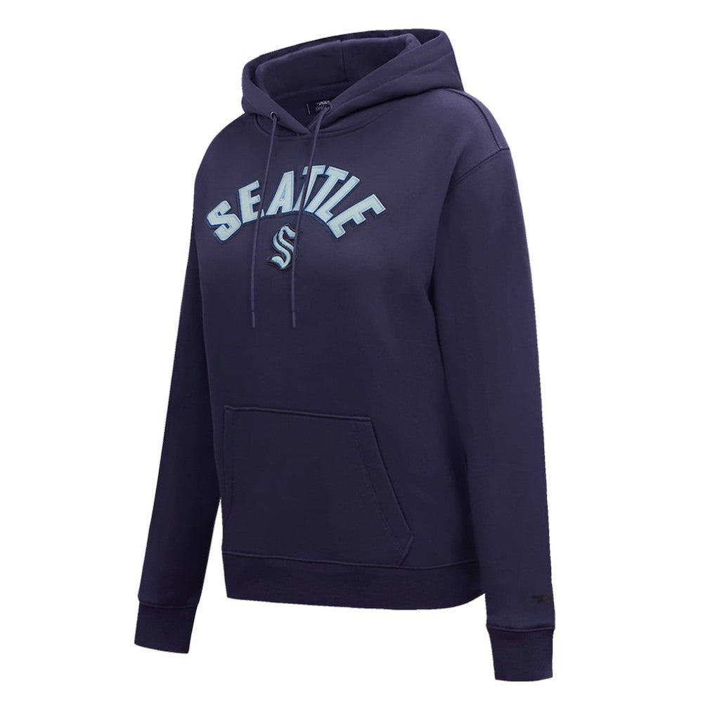 Seattle Kraken Pro Standard Women's Classic Chenille Pullover Hoodie - Navy | US 200410624