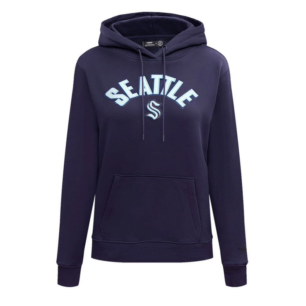 Seattle Kraken Pro Standard Women's Classic Chenille Pullover Hoodie - Navy | US 200410624