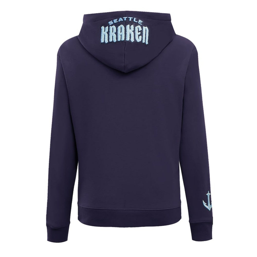Seattle Kraken Pro Standard Women's Classic Chenille Pullover Hoodie - Navy | US 200410624