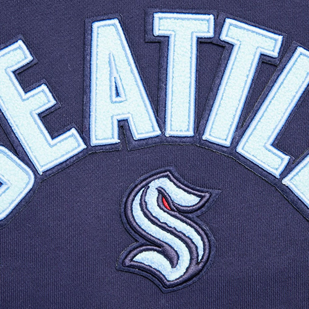 Seattle Kraken Pro Standard Women's Classic Chenille Pullover Hoodie - Navy | US 200410624