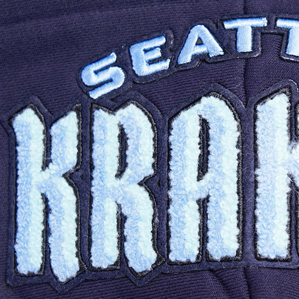 Seattle Kraken Pro Standard Women's Classic Chenille Pullover Hoodie - Navy | US 200410624