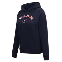 Washington Capitals Pro Standard Women's Classic Chenille Pullover Hoodie - Navy | US 200410626