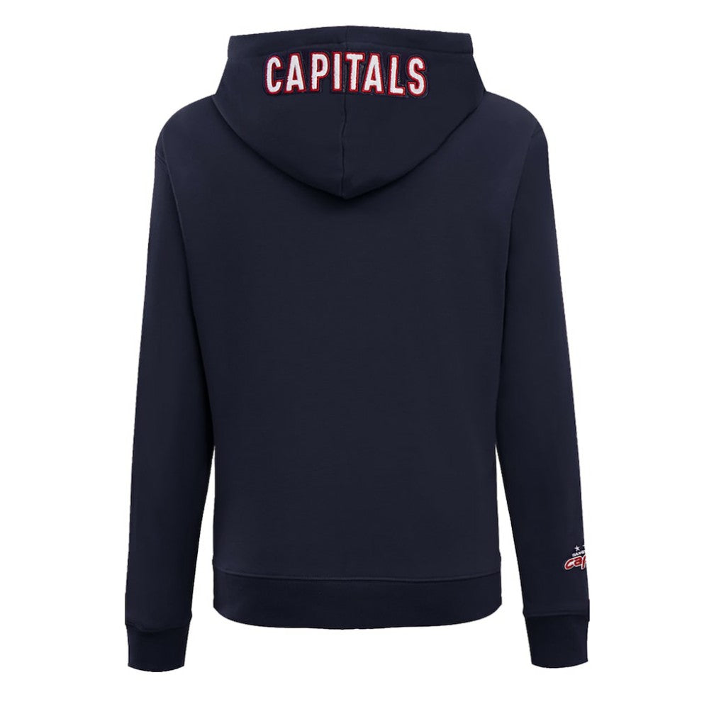 Washington Capitals Pro Standard Women's Classic Chenille Pullover Hoodie - Navy | US 200410626