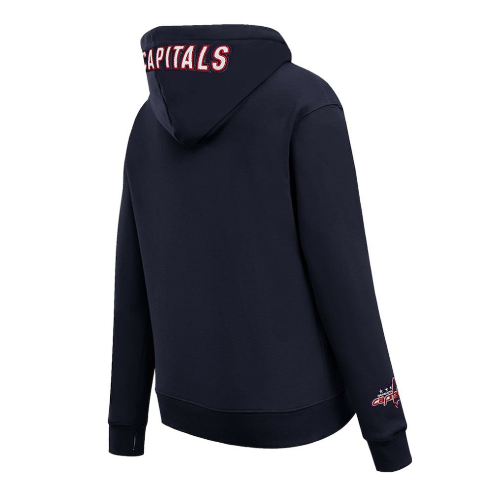Washington Capitals Pro Standard Women's Classic Chenille Pullover Hoodie - Navy | US 200410626