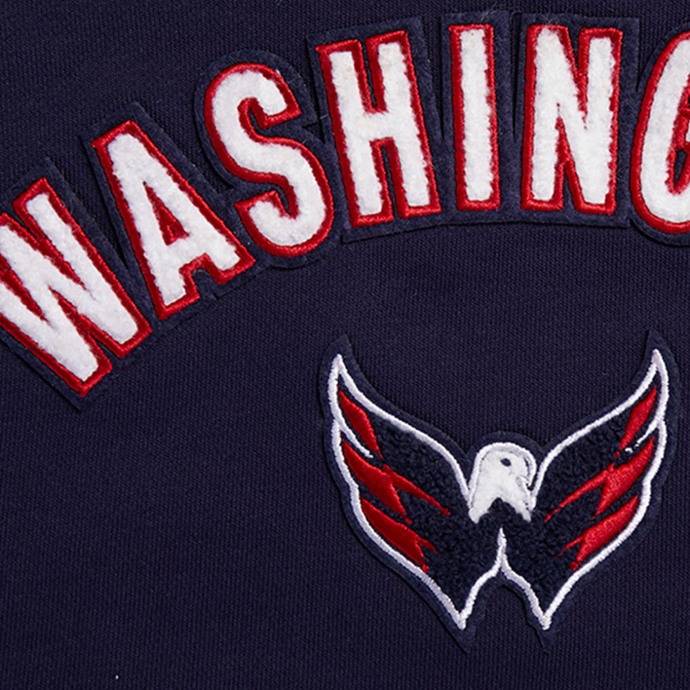 Washington Capitals Pro Standard Women's Classic Chenille Pullover Hoodie - Navy | US 200410626