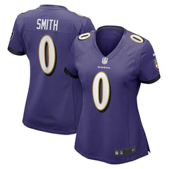 Roquan Smith Baltimore Ravens Women's Team Game Jersey - Purple Jerseys