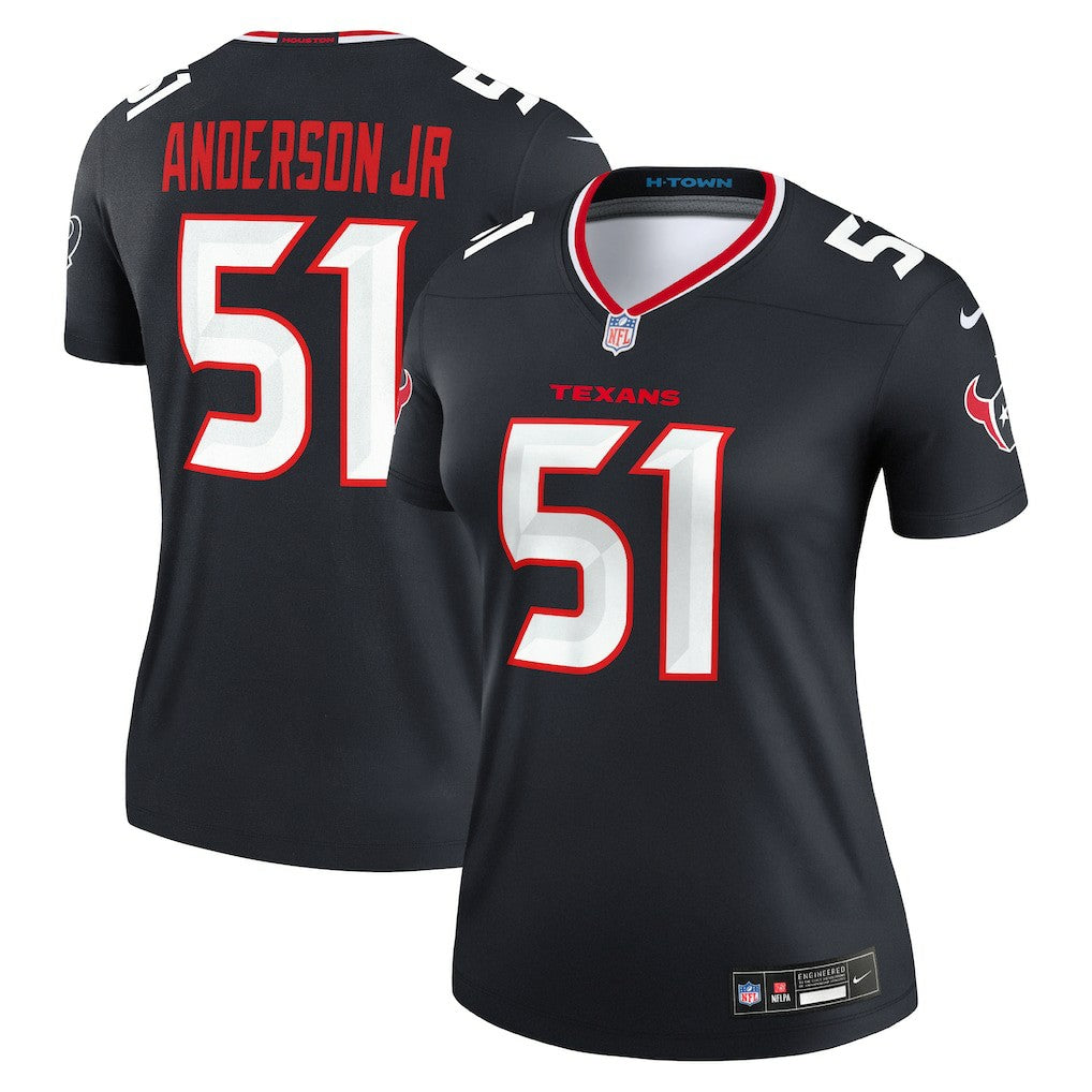 Will Anderson Jr. Houston Texans Women's Legend Player Performance Top - Navy Tops