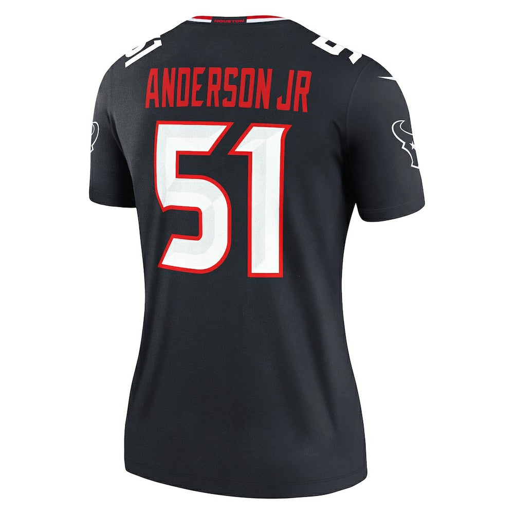 Will Anderson Jr. Houston Texans Women's Legend Player Performance Top - Navy Tops