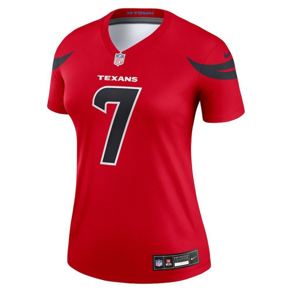 C.J. Stroud Houston Texans Women's Alternate Legend Player Performance Top - Red Tops