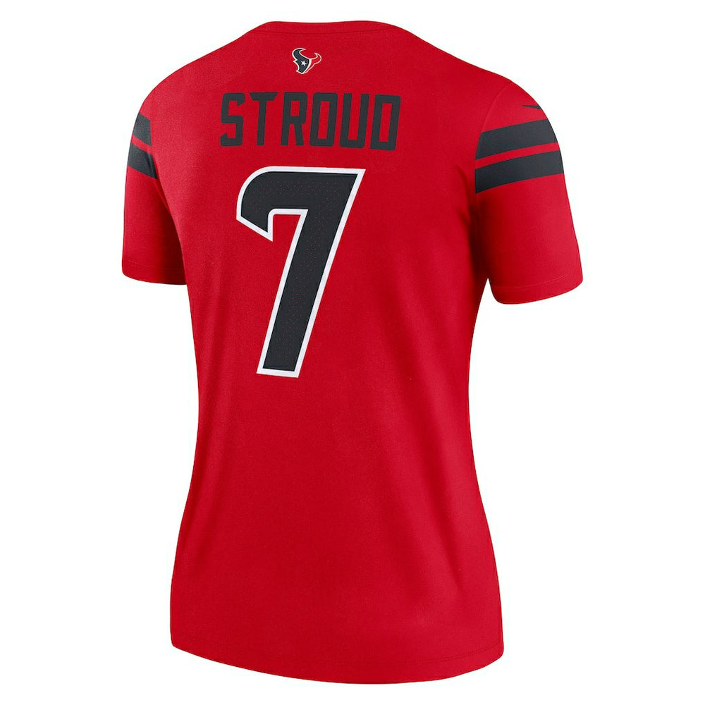C.J. Stroud Houston Texans Women's Alternate Legend Player Performance Top - Red Tops