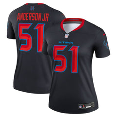 Will Anderson Jr. Houston Texans Women's Alternate Legend Player Performance Top - Navy Tops