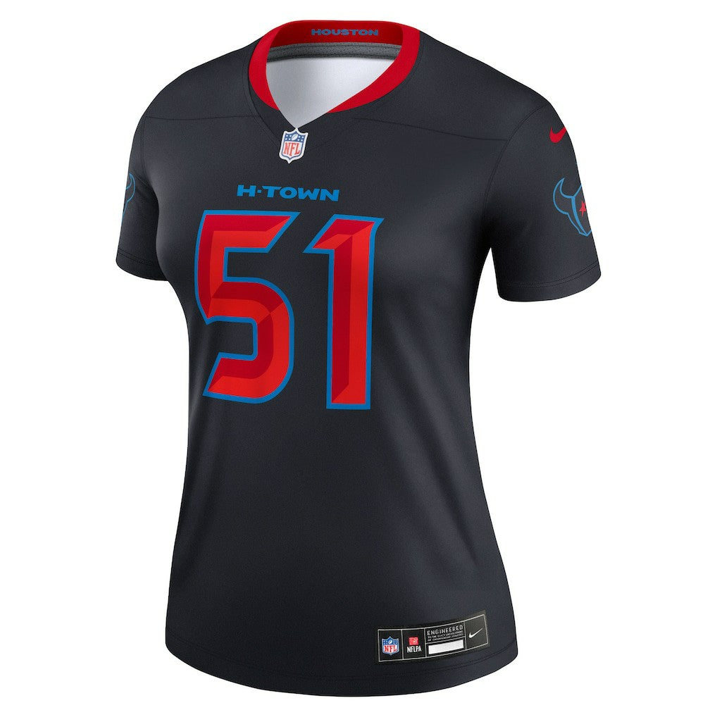 Will Anderson Jr. Houston Texans Women's Alternate Legend Player Performance Top - Navy Tops