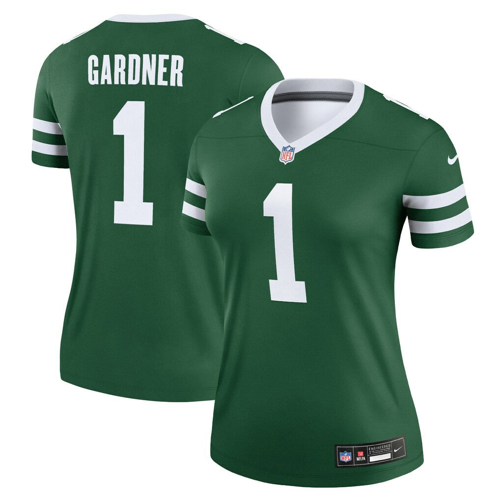 Ahmad Sauce Gardner New York Jets Women's Legend Player Performance Top - Legacy Green Tops
