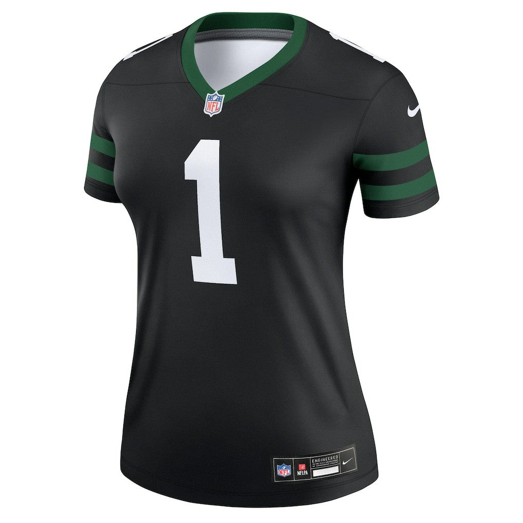 Ahmad Sauce Gardner New York Jets Women's Alternate Legend Player Performance Top - Legacy Black Tops