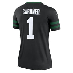 Ahmad Sauce Gardner New York Jets Women's Alternate Legend Player Performance Top - Legacy Black Tops