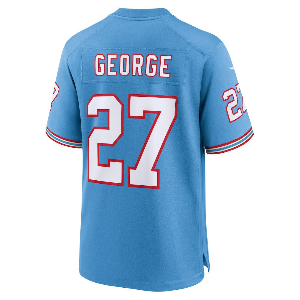 Eddie George Tennessee Titans Retired Player Alternate Game Jersey - Light Blue Jerseys