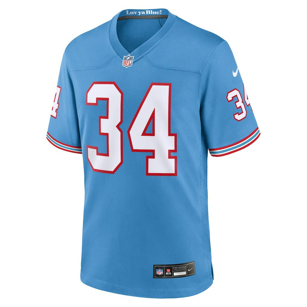Earl Campbell Tennessee Titans Retired Player Alternate Game Jersey - Light Blue Jerseys