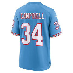 Earl Campbell Tennessee Titans Retired Player Alternate Game Jersey - Light Blue Jerseys
