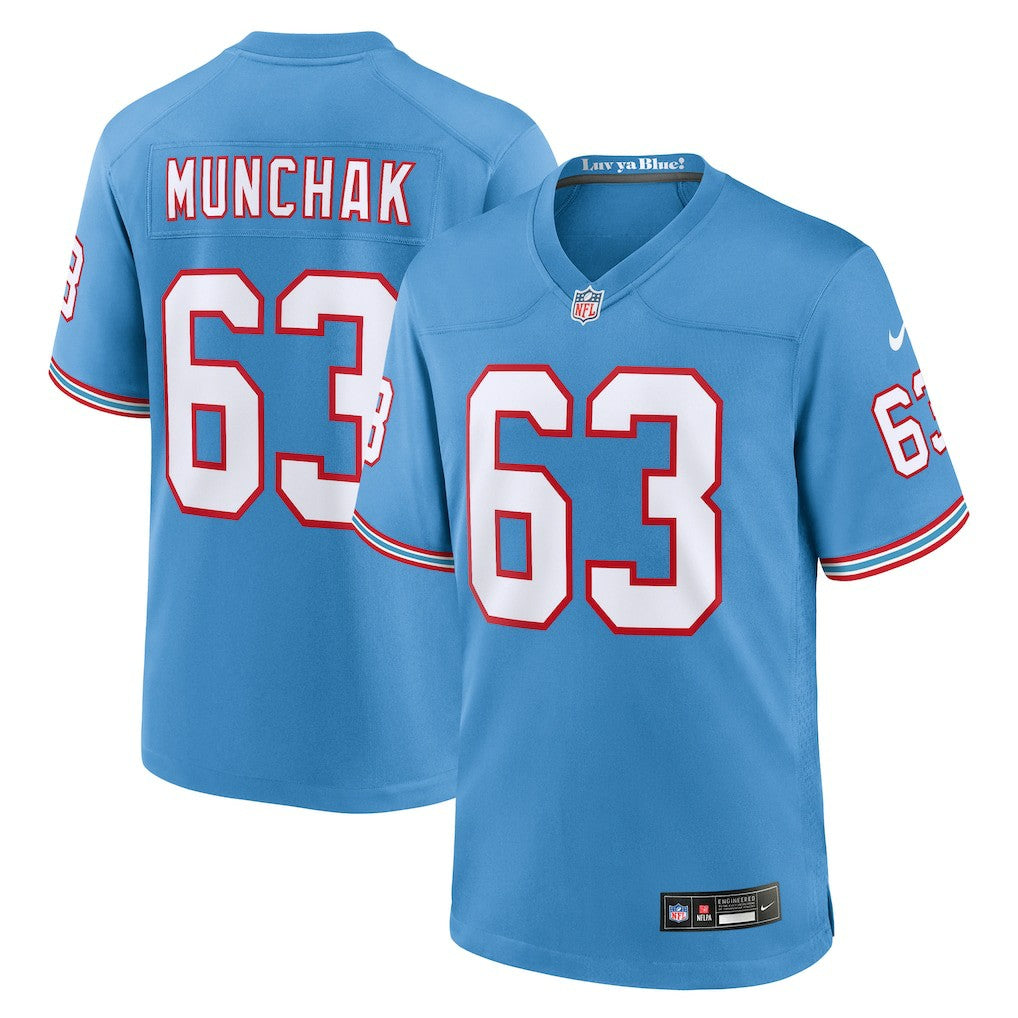 Mike Munchak Tennessee Titans Retired Player Alternate Game Jersey - Light Blue Jerseys