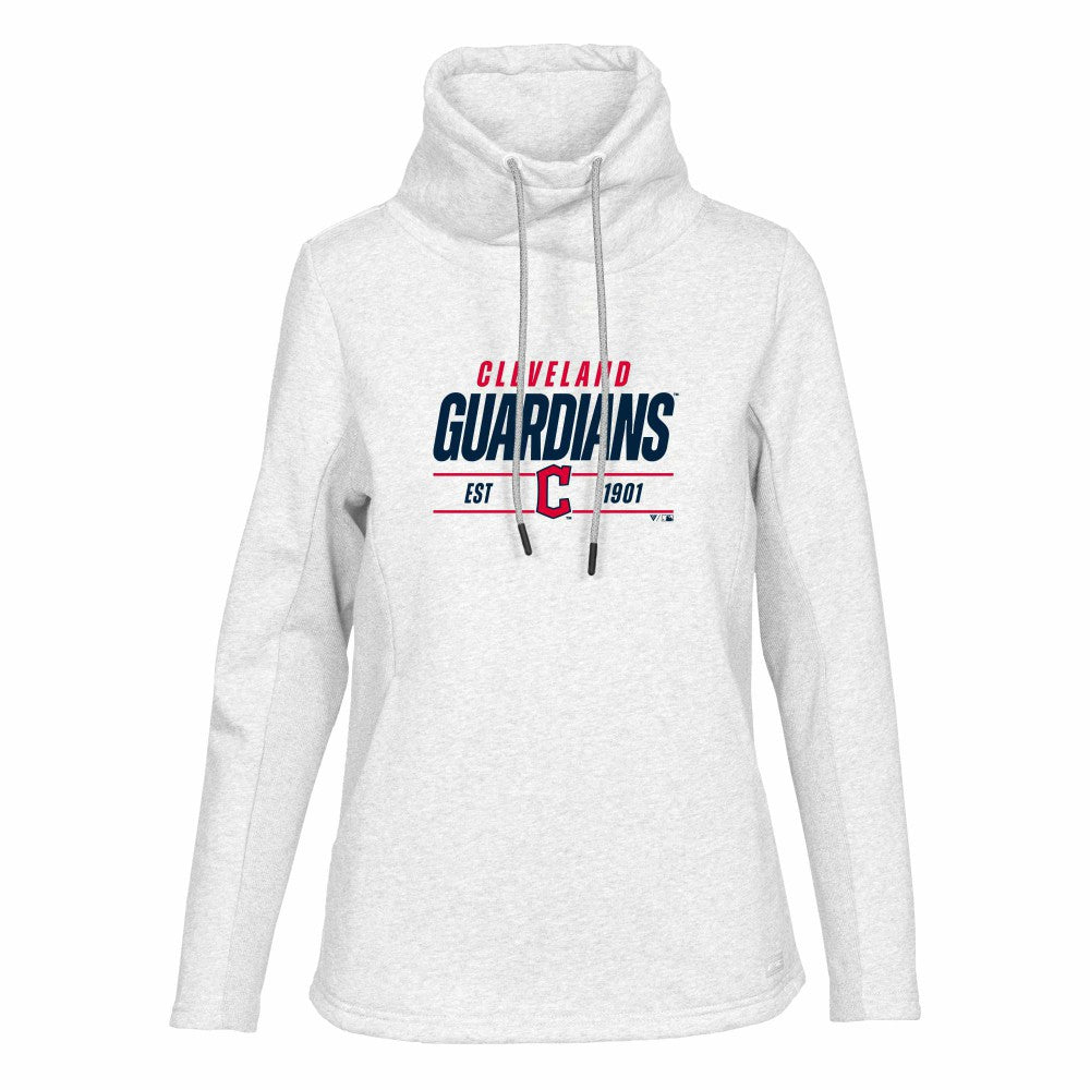 Cleveland Guardians Levelwear Women's Verve Loop Pullover Sweatshirt - White Pullover