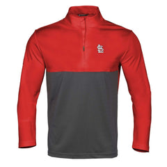 St. Louis Cardinals Levelwear Pursue Insignia 2.0 Quarter-Zip Pullover Top - Red/Charcoal Pullover