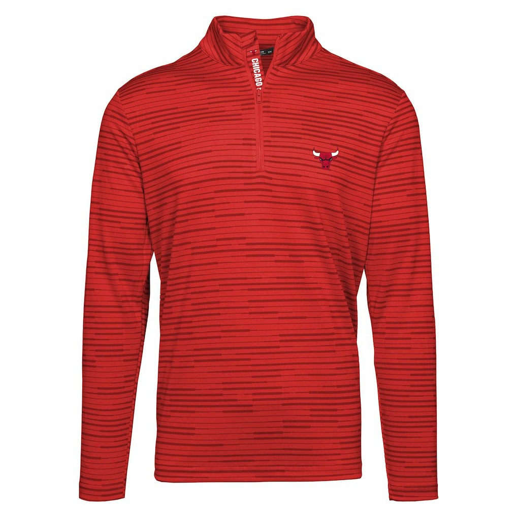 Chicago Bulls Levelwear Gear Insignia Core Quarter-Zip Pullover Top Red