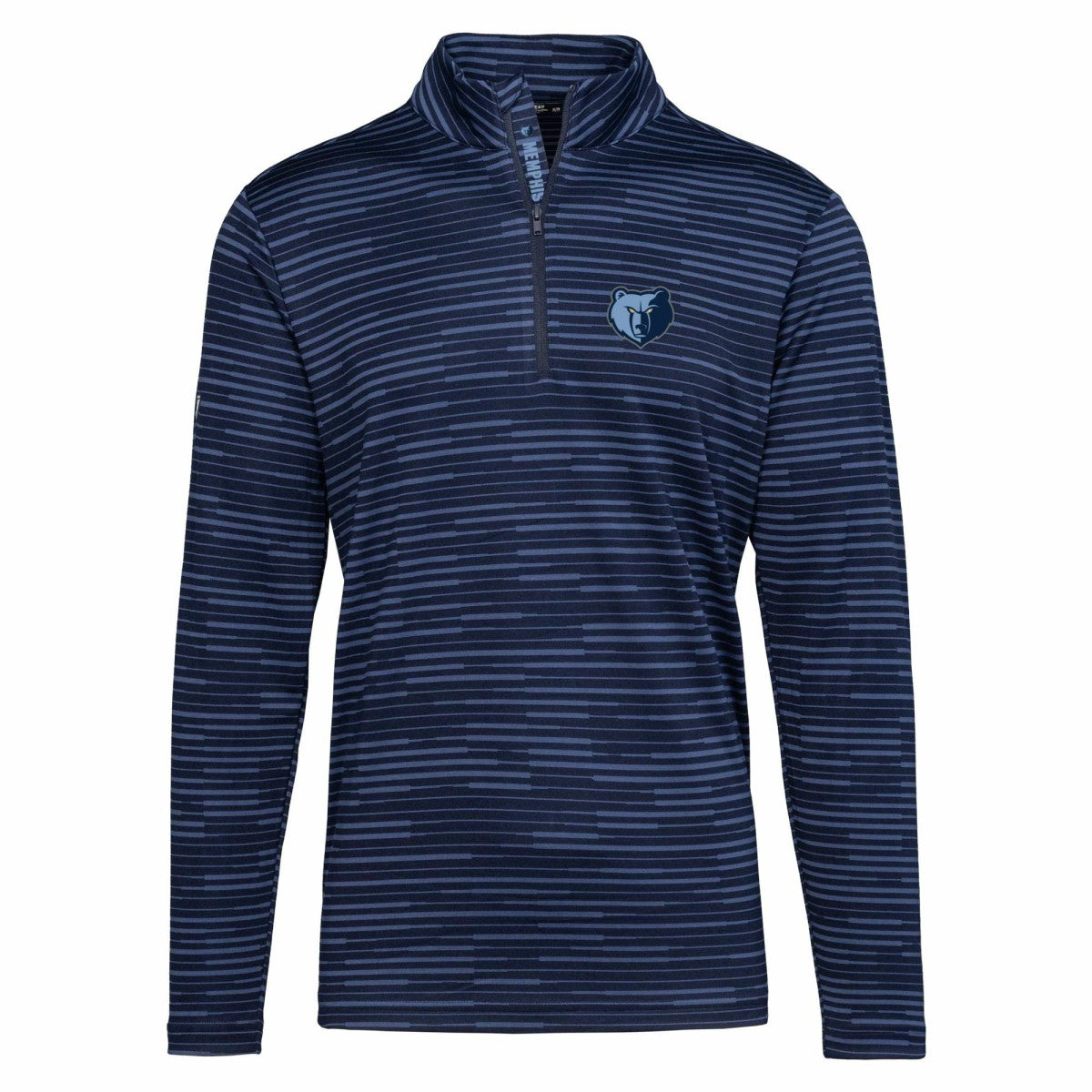 Memphis Grizzlies Levelwear Gear Insignia Core Quarter-Zip Pullover Top Navy outlet