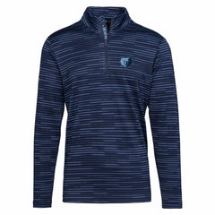 Memphis Grizzlies Levelwear Gear Insignia Core Quarter-Zip Pullover Top Navy outlet
