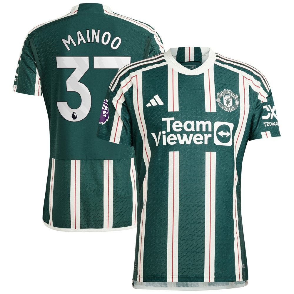 Kobbie Mainoo Manchester United 2023/24 Away Player Jersey Green - Adidas sale